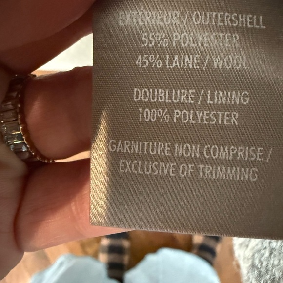 Soia & Kyo Textured Beige Gray Woolf Blemd  Coat - Picture 13 of 13